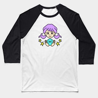 Pisces Zodiac Sign Baseball T-Shirt